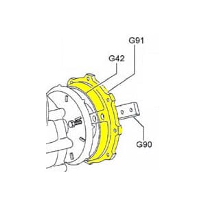 G91 holder for motkniv. for Elba m/kutteorgan