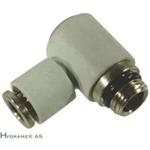 LA12 Kobling Ø 1/8x6x90 gr. WPT/MEC. Rilsan.R37.