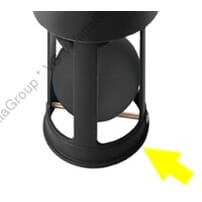 Innerhus. blått for RIV411 pos 20. 60mm.