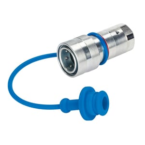 Støvplugg for hun. 3/8. blå.