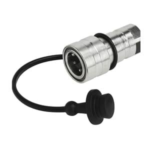 Støvplugg for hun. 3/8. svart.