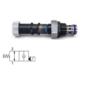 EVM18-B1. 35 ltr/min. Normalt åpen. Setev. Pilot.styrt. Bi.