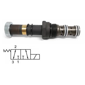 EVM22-32A1. 35 ltr/min. 3veis. 2pos. Sleidev. Direkte.styrt