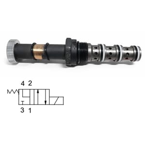 EVM22-42F4. 35 ltr/min. 4veis. 2pos. Sleidev. Direkte styrt.