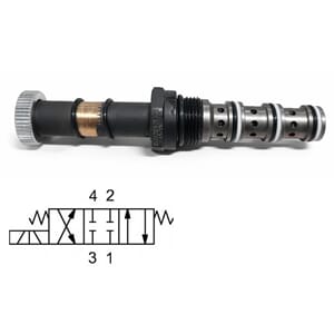 EVM22-43G4. 35 ltr/min. 4veis. 3pos. Sleidev. Direkte.styrt