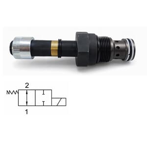 EVM33-NA. 60 ltr/min. Normalt åpen. Sleidev. Dir.styrt.