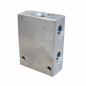 Hus 3-veis. 1/4BSPx3/4 -16 UNF/02306A/F se