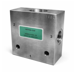 Hus M33. 3-veis. 3/4. Stål. 420 Bar.07639A/F