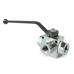 Kuleventil 3v. 1/4 25l. 400bar. L-type.