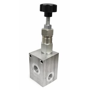 Trykkbegr.ventil  enkel 1/2 Z 210 bar. med ratt.