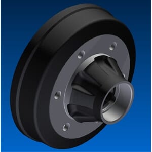 Bremsetrommel og nav 300x60. 90-120 C=176. M18