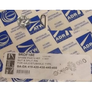 Kronmutter m/låsepinne. DA.M18x1.5x27