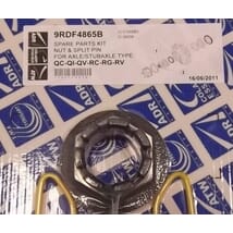 Kronmutter m/låsepinne.QC-QI-QV-RC-RG-RV. M48x1.5x65 H38