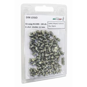 Bestgrip 1000 skrupigg 6x8.4 - Utstikk 2.2. (100 stk.)