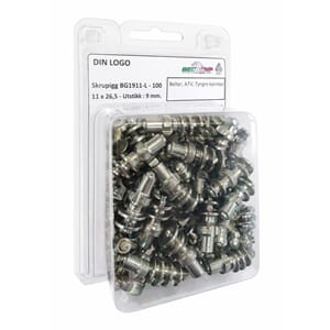 Bestgrip 1911-L skrupigg 11x26.5 - Utstikk 9.0. (100stk)