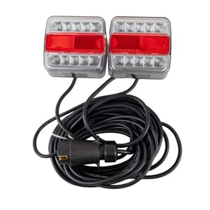Baklyskit med 7.5mtr. kabel. magnet. LED